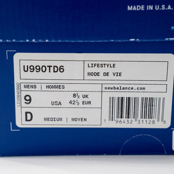 Size 9 - New Balance Teddy Santis 990v6 Made in USA Macadamia Nut Magenta main image 9